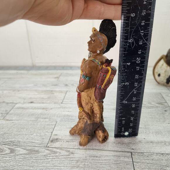 Native Indian‎ Hunter Warrior 6" Figurine Young's American Frontier Resin - Picture 4 of 11